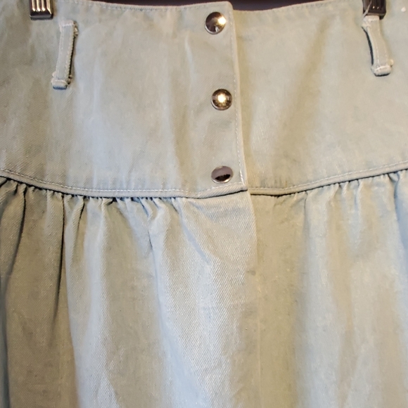 80s Drop Waist Denim Skirt - Vintage - Picture 2 of 5